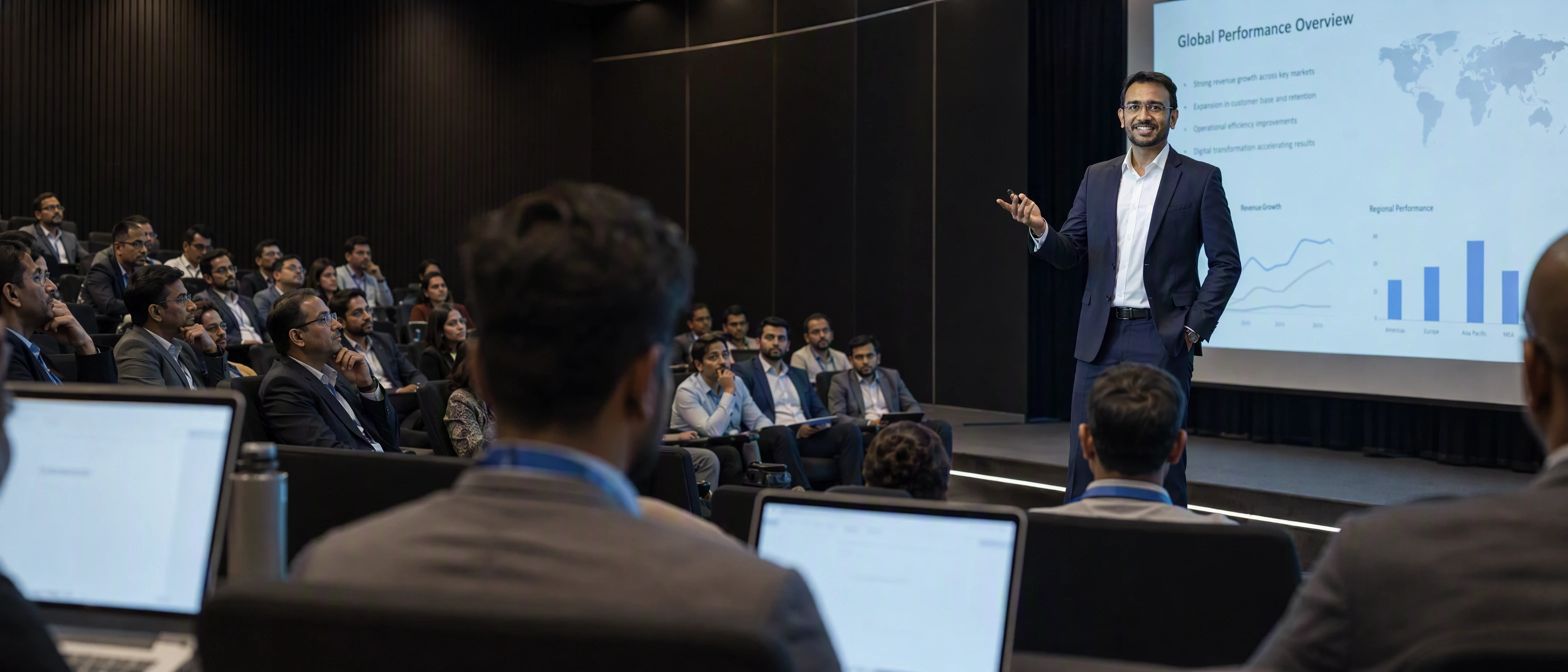 Kunal Moon of Hypermind Lab running a corporate sales and communication training session for an Indian business team